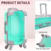 AIOMOB 10 Pack Mini Suitcase Party Favor Gift Box Plastic False Eyelashes Packaging Luggage Box for Travel Wedding Bachelorette Party Bridesmaid Bridal Shower Favors Decorations (Green) view 3