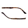 1 Pair Glasses Replacement Temple Arms, Eyeglass Frame Arms Legs Replacement Repair Kit Universal, Double Convex Teeth, Tortoiseshell Color view 1