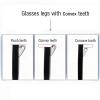 1 Pair Glasses Replacement Temple Arms, Eyeglass Frame Arms Legs Replacement Repair Kit Universal, Double Convex Teeth, Tortoiseshell Color view 4