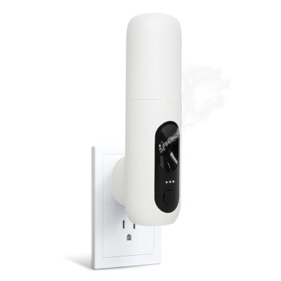 Plug-in Waterless Ultrasonic Essential Oil Diffuser, Diluted Oil Only, 15ml for 30 Days/150 Sq. Ft, Super-Quiet Portable Aromatherapy Diffuser for Small Rooms, Bedroom, Office, Kids Room, Home