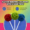 Sour Punch Assorted Flavors Lollipops - 12 oz Bag (Pack of 1) - (Strawberry, Blue Raspberry, Green Apple) - Individually Wrapped Lollipops - Sour Candy Bag for Office, Gatherings, Parties & Travel view 3