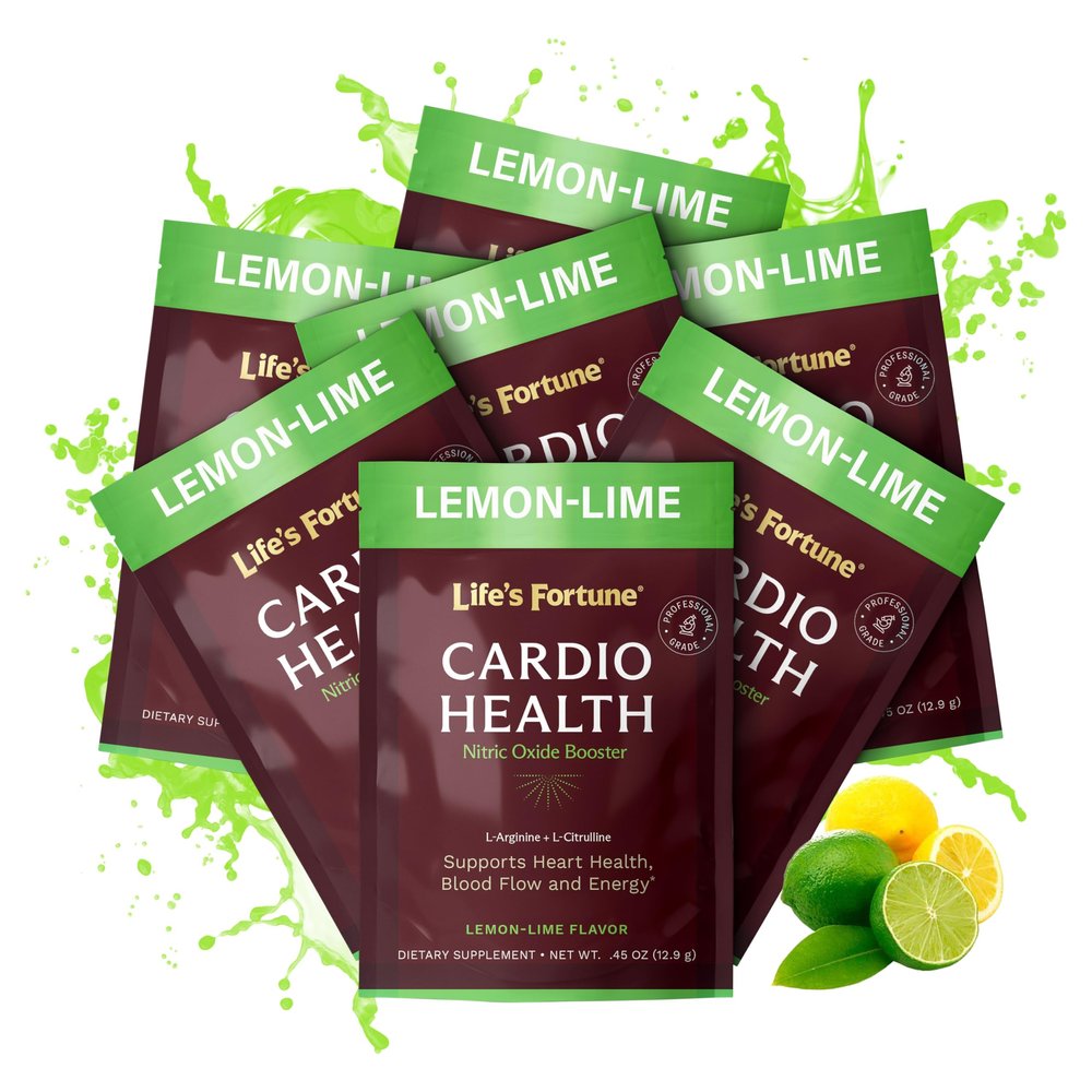 Life's Fortune L Arginine L Citrulline Supplement Powder - High Potency Nitric Oxide Supplement Booster with Natural Lemon Lime Flavor, 7 Servings (Pack of 1)