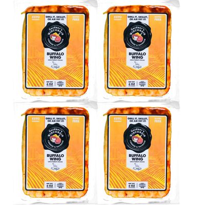 Gardner's Wisconsin Cheese, 4 Pack of Buffalo Wing Oven-Baked Cheese (6 Ounces Per Block) - Artisan Cheese Made in Wisconsin - Perfect for Holiday Gifts, Grilling, Barbeques, Football Season, Holiday Season and more!