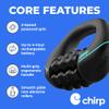 Chirp RPM Mini - Rolling Percussive Massager, Percussive Therapy, Whole Body Relief, Deep Tissue and Muscle Recovery, Percussion Massage, Rechargeable, Hands-Free Base, Powerful, 3-Speed Spin view 3