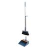STOBAZA 1set Broom and Dustpan Ergonomic Handle Cleaning Accessories for Home Kitchen Office and Garage Efficient Dust Removal with Standing Upright Dustpan view 1