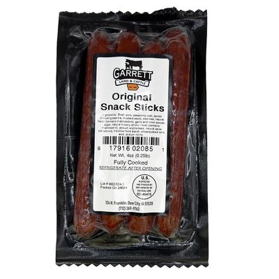 GLC Beef & Pork Snack Sticks | 80% Black Angus Iowa Beef & 20% Pork | Keto, Paleo, High Protein, Gluten-Free | Healthy Meat Snacks for Adults | Perfect On-the-Go Low Carb Snack | 1 oz Sticks, (10-pack, 40, Count)