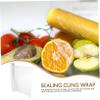 COLLBATH Food Preservation Cling Film Elastic Plastic Wrap Disposable for Bowl Plate and Leftovers view 3