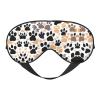 Cute Dog Paw Prints Print Block Out Light Sleeping Eye Mask,Night Blindfold, Breathable Soft Eye Shade Cover Gifts view 1