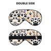 Cute Dog Paw Prints Print Block Out Light Sleeping Eye Mask,Night Blindfold, Breathable Soft Eye Shade Cover Gifts view 2