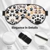 Cute Dog Paw Prints Print Block Out Light Sleeping Eye Mask,Night Blindfold, Breathable Soft Eye Shade Cover Gifts view 4