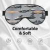 Aircraft Fighter Jets Print Block Out Light Sleeping Eye Mask,Night Blindfold, Breathable Soft Eye Shade Cover Gifts view 3
