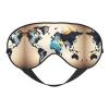 Abstract World Map Print Block Out Light Sleeping Eye Mask,Night Blindfold, Breathable Soft Eye Shade Cover Gifts view 1