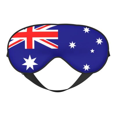 Australian Flag Print Block Out Light Sleeping Eye Mask,Night Blindfold, Breathable Soft Eye Shade Cover Gifts