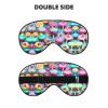 Colorful Sweet Lollipop Cupcake Donut Print Block Out Light Sleeping Eye Mask,Night Blindfold, Breathable Soft Eye Shade Cover Gifts view 2