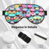 Colorful Sweet Lollipop Cupcake Donut Print Block Out Light Sleeping Eye Mask,Night Blindfold, Breathable Soft Eye Shade Cover Gifts view 4