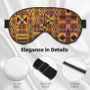 African Weaving Print Block Out Light Sleeping Eye Mask,Night Blindfold, Breathable Soft Eye Shade Cover Gifts view 4