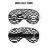 Checkered Flags Race Flags Print Block Out Light Sleeping Eye Mask,Night Blindfold, Breathable Soft Eye Shade Cover Gifts view 2
