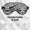 Checkered Flags Race Flags Print Block Out Light Sleeping Eye Mask,Night Blindfold, Breathable Soft Eye Shade Cover Gifts view 3