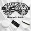 Checkered Flags Race Flags Print Block Out Light Sleeping Eye Mask,Night Blindfold, Breathable Soft Eye Shade Cover Gifts view 4