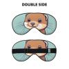 Cartoon Cute Otters Print Block Out Light Sleeping Eye Mask,Night Blindfold, Breathable Soft Eye Shade Cover Gifts view 2