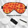 3D Pizza Pepperoni Print Block Out Light Sleeping Eye Mask,Night Blindfold, Breathable Soft Eye Shade Cover Gifts view 4