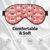 Pug Dog Print Block Out Light Sleeping Eye Mask,Night Blindfold, Breathable Soft Eye Shade Cover Gifts view 3