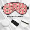 Pug Dog Print Block Out Light Sleeping Eye Mask,Night Blindfold, Breathable Soft Eye Shade Cover Gifts view 4