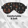 Art Guitar Pattern Print Print Block Out Light Sleeping Eye Mask,Night Blindfold, Breathable Soft Eye Shade Cover Gifts view 3