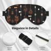 Art Guitar Pattern Print Print Block Out Light Sleeping Eye Mask,Night Blindfold, Breathable Soft Eye Shade Cover Gifts view 4