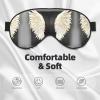 Angel Feathers Print Block Out Light Sleeping Eye Mask,Night Blindfold, Breathable Soft Eye Shade Cover Gifts view 3