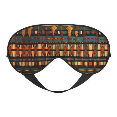 African Classic Weave Print Block Out Light Sleeping Eye Mask,Night Blindfold, Breathable Soft Eye Shade Cover Gifts