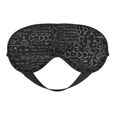 Abstract Science Chemistry Illustration 3D Print Block Out Light Sleeping Eye Mask,Night Blindfold, Breathable Soft Eye Shade Cover Gifts
