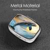 Pill Case Rectangle 3 Compartment Pill Box Round Pill Organize Metal Waterproof Medicine Organizer Box for Travel Small Pill Container Portable for Supplements view 3
