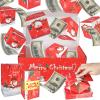 AMIITRY Surprise Gift Box Explosion, Surprise Money Gift Box for Christmas, Folding Bouncing Money Gift Boxes for Christmas Anniversary, 12 Bounces (Red) view 1