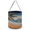 YTLKGFP Halloween Baskets Coconut Palm Tree Sandy Beach Printed Candy Bucket Halloween Trick Or Treat Bag Portable Candy Bag Goodie Bags for Party Favor view 1