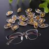 10 Pairs/Lot Golden PVC Glasses Anti Slip Aluminum Conductor Silver Nose Pads view 4