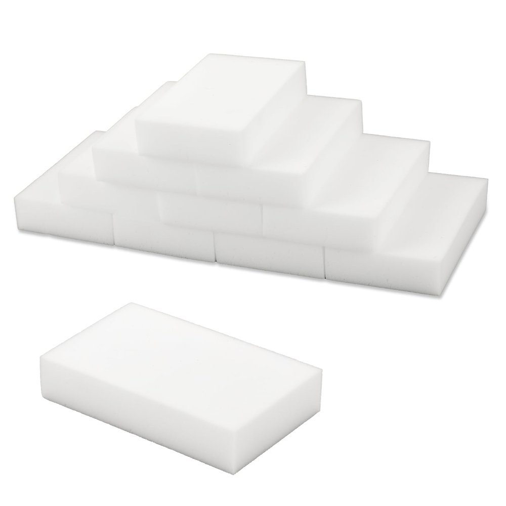 10Pcs Melamine Sponges for Multi-Purpose Cleaning Extra Thick and Long Lasting Kitchen Sponges Magic Sponge Erasers for Bathtub, Floor, Baseboard, Bathroom, Kitchen and Wall Cleaner