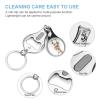 Cute Little Baby Easter Bunny Nail Clippers Toenail Clipper Cutters Easter Eggs with Diamonds and Pearls Professional Nail Trimmer Nail Cuticle Cutter for Women Men view 3