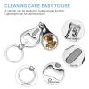 Cute Cartoon Baby Highland Cow Nail Clippers Toenail Clipper Cutters Green Sunglasses and Four Leaf Clover Wreath Professional Nail Trimmer Nail Cuticle Cutter for Women Men view 3