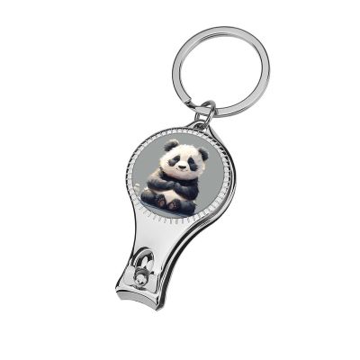 Baby Panda Bear Practicing Yoga Nail Clippers Toenail Clipper Cutters Funny Animal Bodybuilding Cartoon Professional Nail Trimmer Nail Cuticle Cutter for Women Men