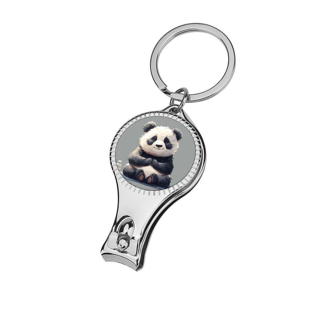 Baby Panda Bear Practicing Yoga Nail Clippers Toenail Clipper Cutters Funny Animal Bodybuilding Cartoon Professional Nail Trimmer Nail Cuticle Cutter for Women Men