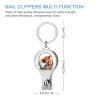 A Highland Cow Baby Sleeping Inside an Easter Basket Nail Clippers Toenail Clipper Cutters Easter Eggs Professional Nail Trimmer Nail Cuticle Cutter for Women Men view 2