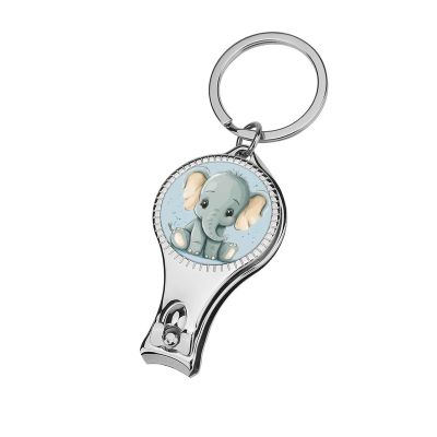 Cute Blue Baby Elephant Nail Clippers Toenail Clipper Cutters Cartoon Professional Nail Trimmer Nail Cuticle Cutter for Women Men