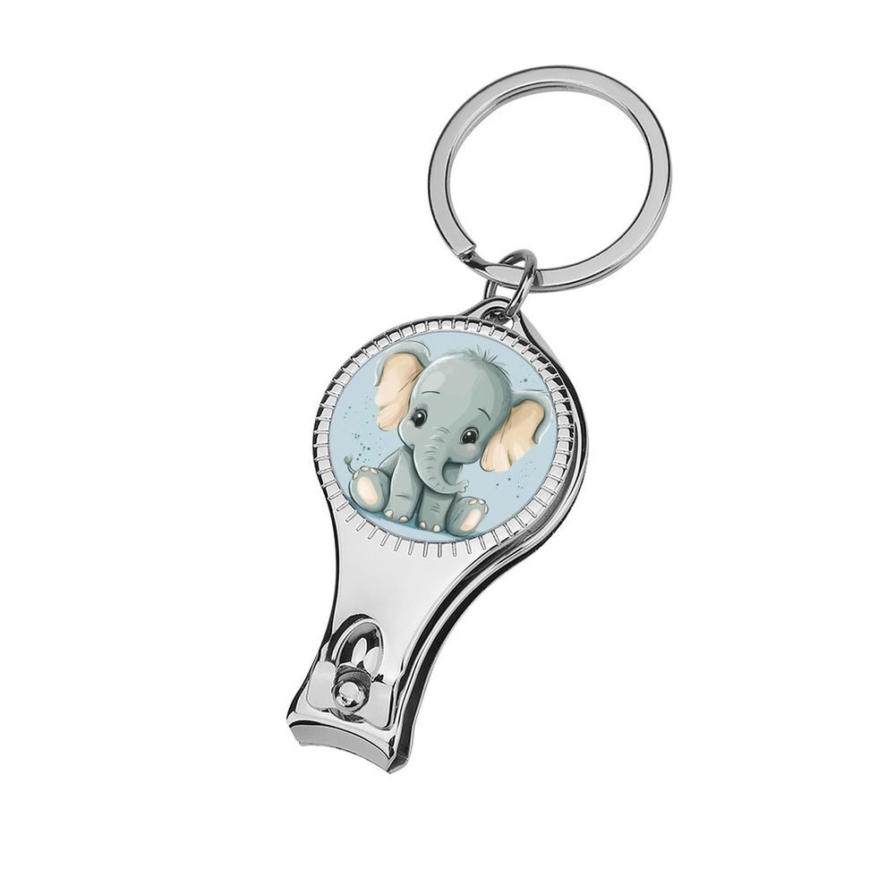 Cute Blue Baby Elephant Nail Clippers Toenail Clipper Cutters Cartoon Professional Nail Trimmer Nail Cuticle Cutter for Women Men