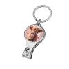 Cute Baby Highland Cow Nail Clippers Toenail Clipper Cutters Holding A Rose Professional Nail Trimmer Nail Cuticle Cutter for Women Men view 1