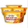 Korean Food Cooktok Cup Tteokbokki Spicy Carbonara Halal (4 Cups) All-in-One Instant Korean Rice Cake, Microwave Ready in Minutes, Authentic Korean Street Food Snack, view 1