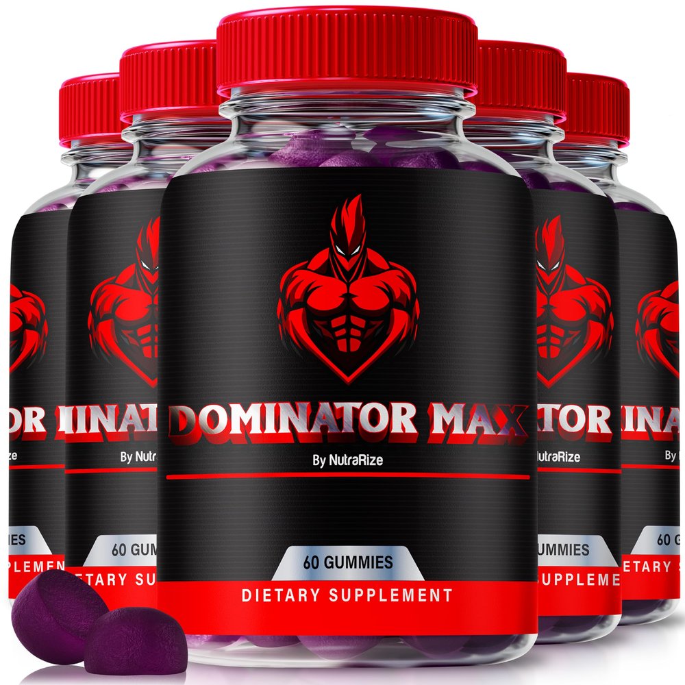 (5 Pack) Dominator Max Gummies for Men, Official Dominator Maxx Formula for Muscle Support & Overall Health, All-Natural Male Performance, Energy & Endurance, Premium DominatorMax Review (300 Gummies)