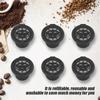 12 Pcs Pod Cafe Save Reusable Coffee Filters, Refillable Coffee Pod Capsules with Lid, Coffee Capsule Filters Baskets Replacement view 3