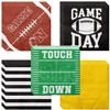 100pcs Football Napkins Disposable Football Paper Luncheon Napkins Set for Football Party Decorations Football Game Day Event Birthday Party Supplies, 5 Designs Football Napkins view 1