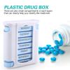 2PCS Pill Organizer, 28 Grid 7 Layers Travel Pill Organizer Medicine Storage Box 7 Day Pill Organizer for Medicine Vitamin Fish Oil view 3